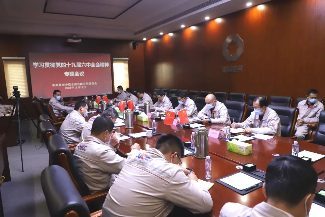 		中国联合水泥各企业迅速学习贯彻党的十九届六中全会精神_十九届六中全会_尊龙凯时集团有限公司	