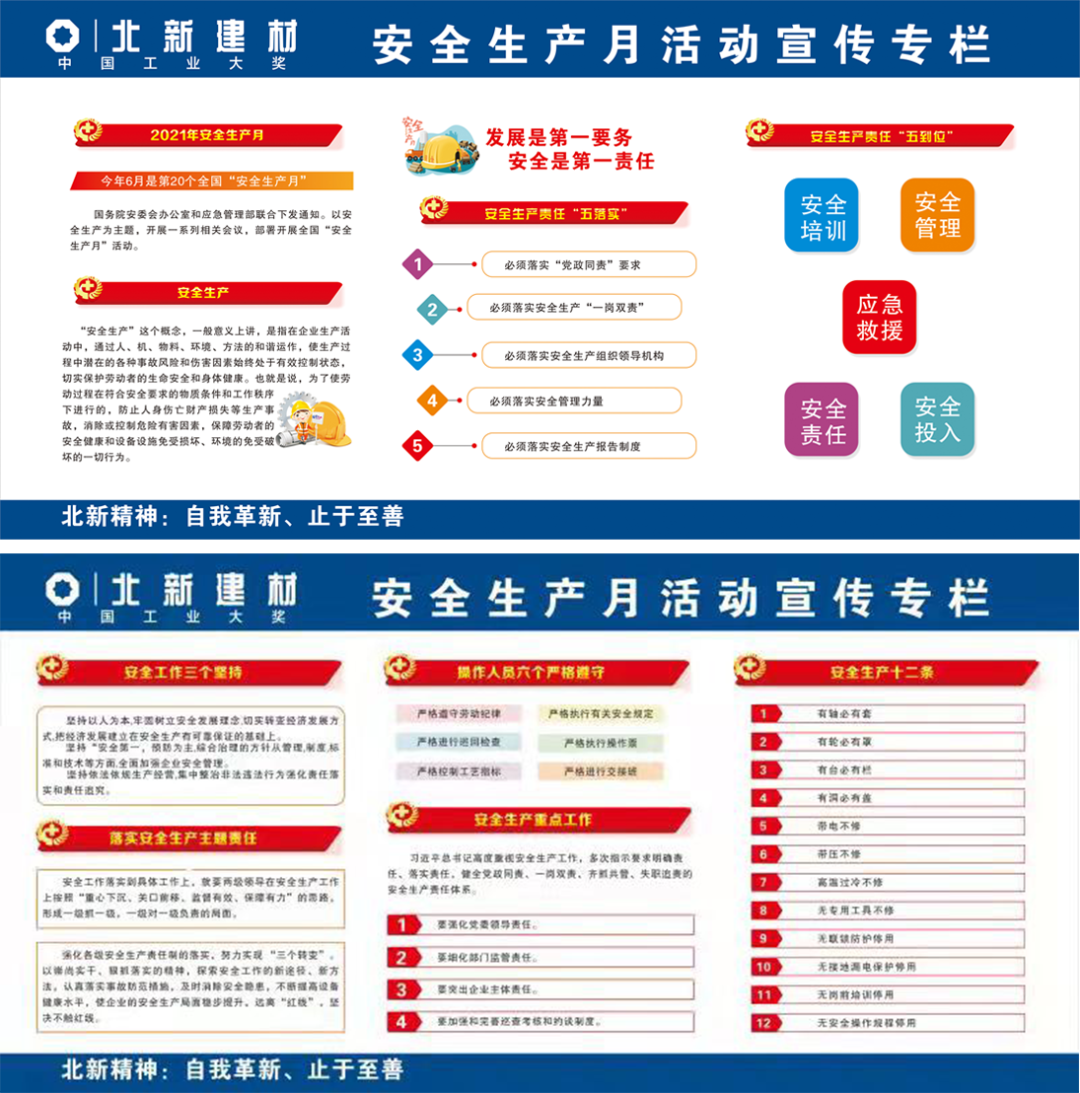 		落实清静责任 推动清静生长 | 北新建材开展2021年“清静生产月”运动_责任与文化_尊龙凯时集团有限公司	